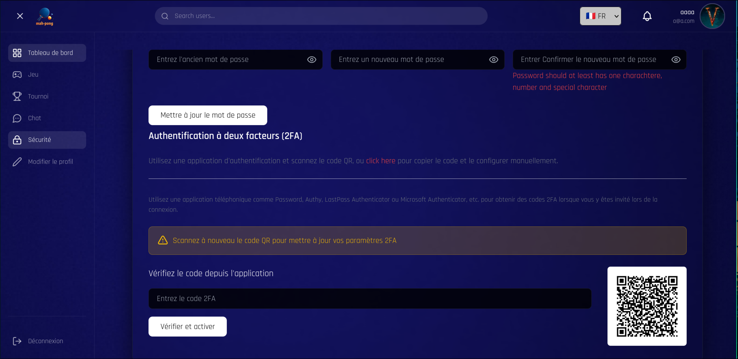 Two-Factor Authentication Setup