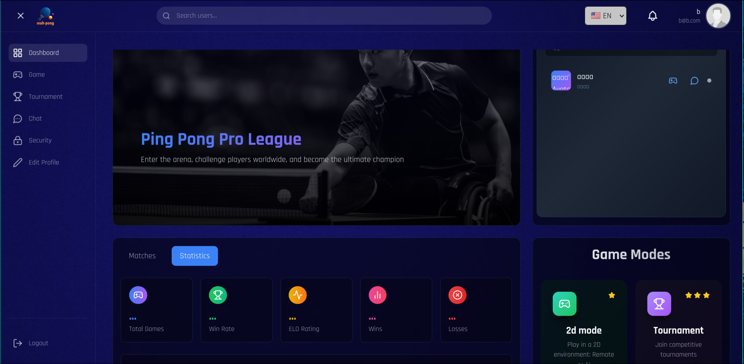 Application Dashboard
